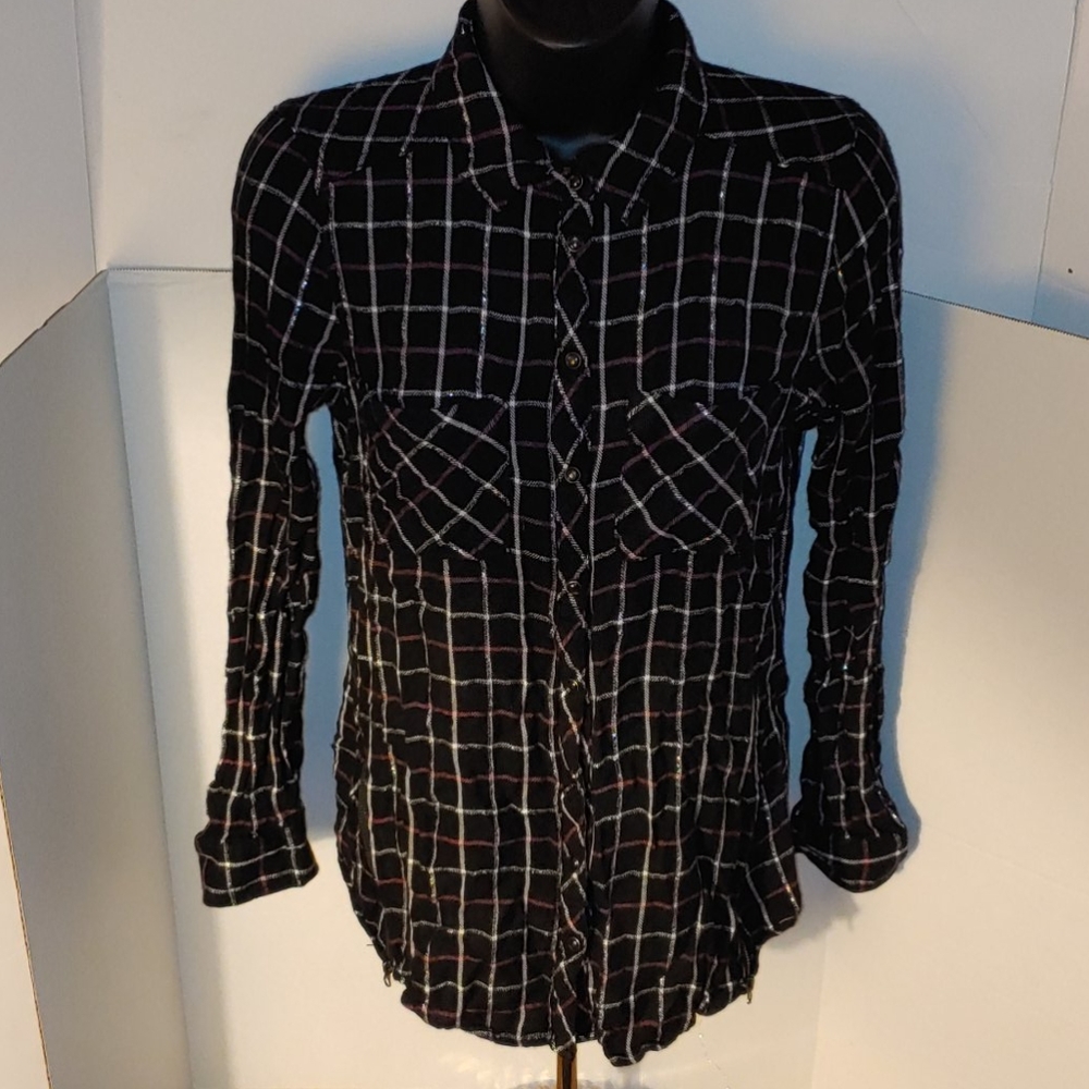 Maurices Long Sleeve Plaid Shirt Very Soft